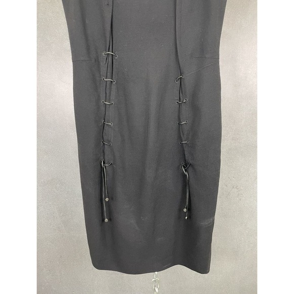 Vintage Marithé François Girbaud Gorgeous Black Dress SZ 26 - Picture 5 of 10